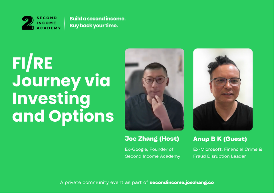 Anup's FI/RE journey via investing and Options