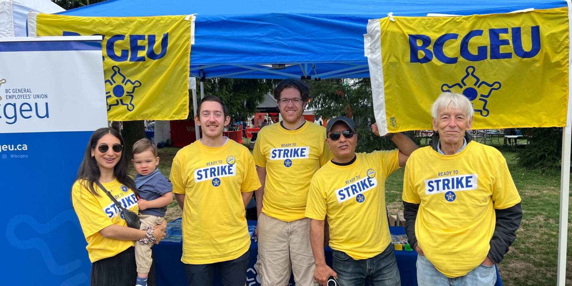 BCGEU members on strike