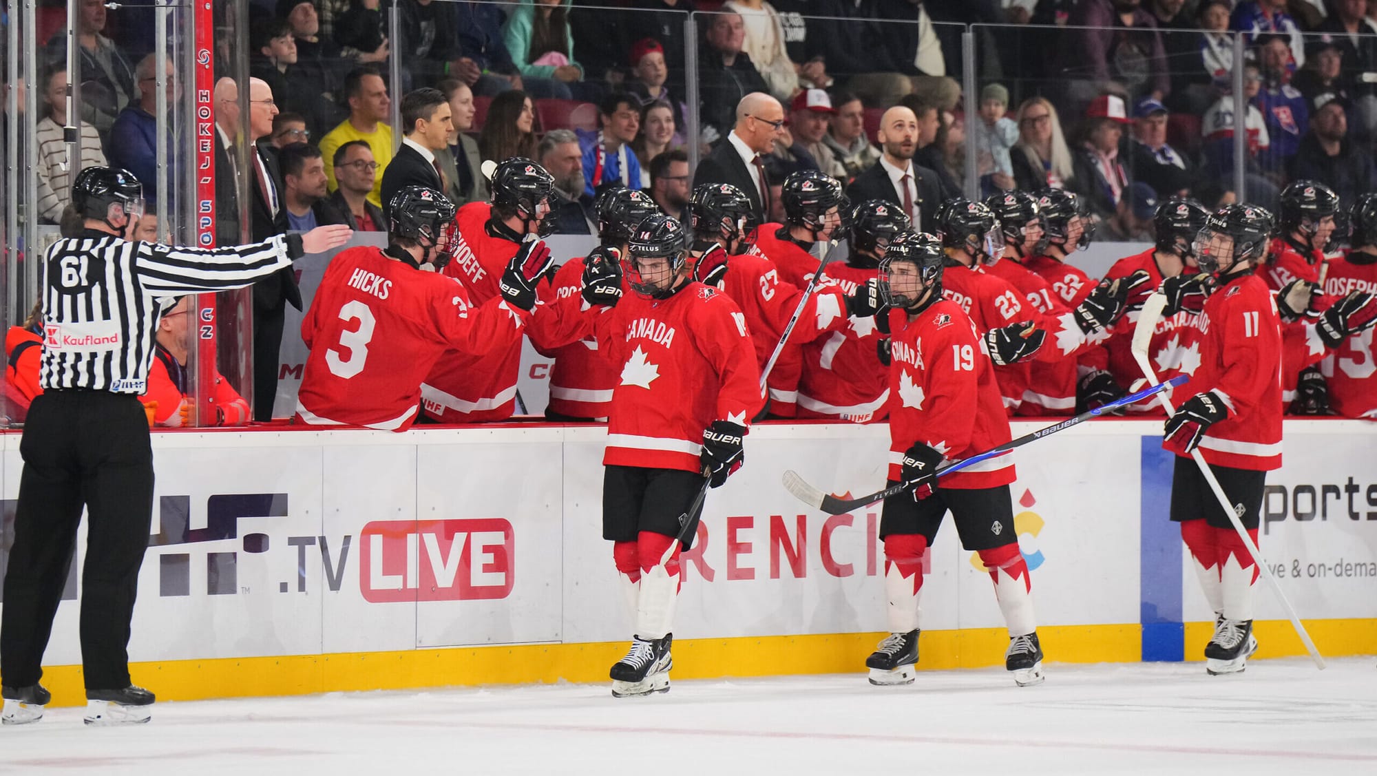 Vancouver Giants forward Mathis Preston at IIHF U18 World Championship