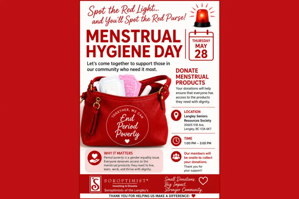 Langley menstrual product donation drive