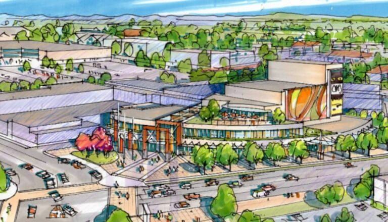 An artist's rendering of what a future Langley City Performing Arts and Cultural Centre might look like