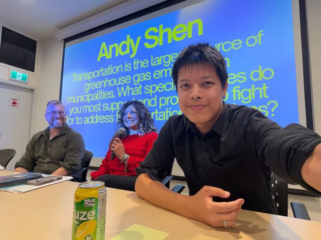 Image of: Andy Shen says mayor told him to "fuck off" at TWU forum