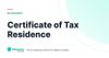 Certificate of Tax Residence – definition card from the Heavnn University tax and residency glossary