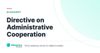 Directive on Administrative Cooperation – definition card from the Heavnn University tax and residency glossary