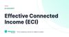 Effective Connected Income (ECI) – definition card from the Heavnn University tax and residency glossary