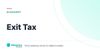 Exit Tax – definition card from the Heavnn University tax and residency glossary