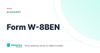 Form W-8BEN – definition card from the Heavnn University tax and residency glossary