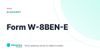 Form W-8BEN-E – definition card from the Heavnn University tax and residency glossary