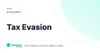 Tax Evasion – definition card from the Heavnn University tax and residency glossary