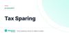 Tax Sparing – definition card from the Heavnn University tax and residency glossary