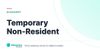 Temporary Non-Resident – definition card from the Heavnn University tax and residency glossary