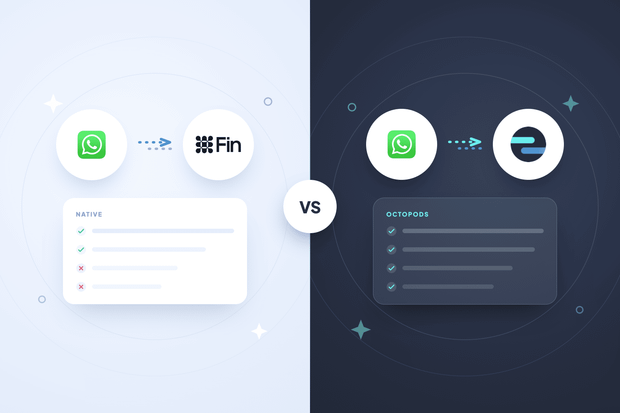 Intercom Fin on WhatsApp: Native Integration vs Octopods