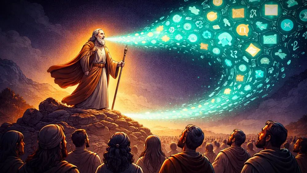 The Prophet Who Spoke Only in Tokens — a satirical parable about blind faith in AI