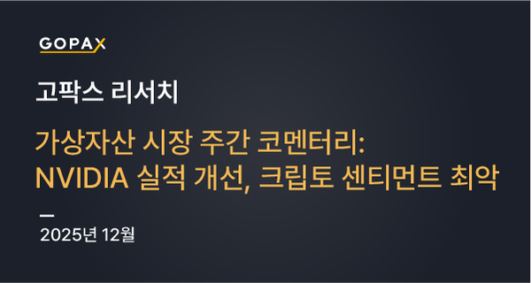 가상자산 시장 주간 코멘터리: NVIDIA 실적 개선, 크립토 센티먼트 최악