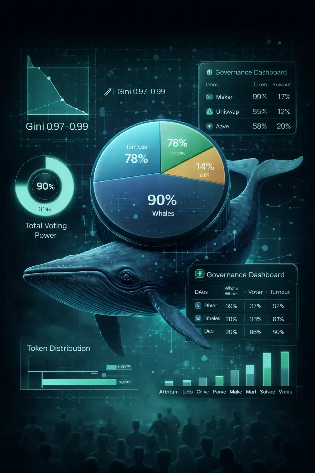 Whale Dominance Endgame: Why 95% of 2025 DAOs Remain Decentralization Theater