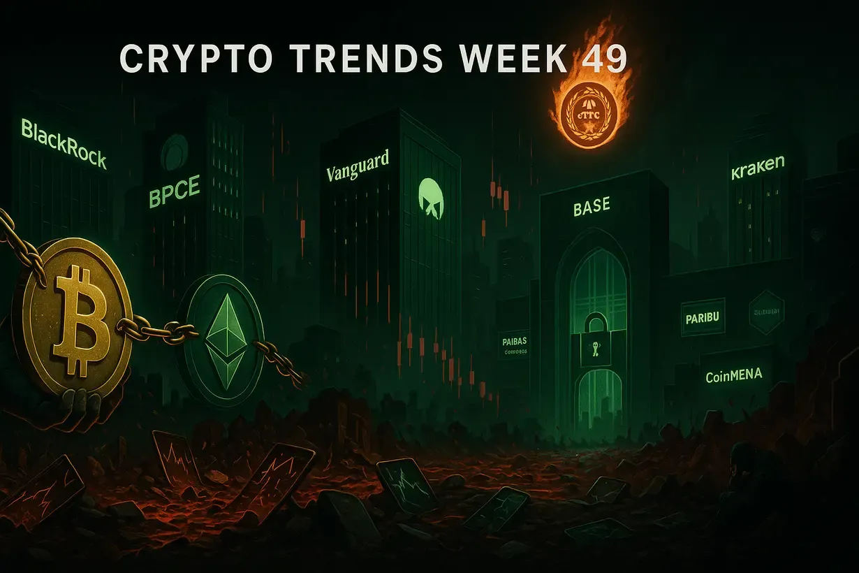 Crypto Trends Week 49: Institutional Rails Lock In While Retail Bleeds