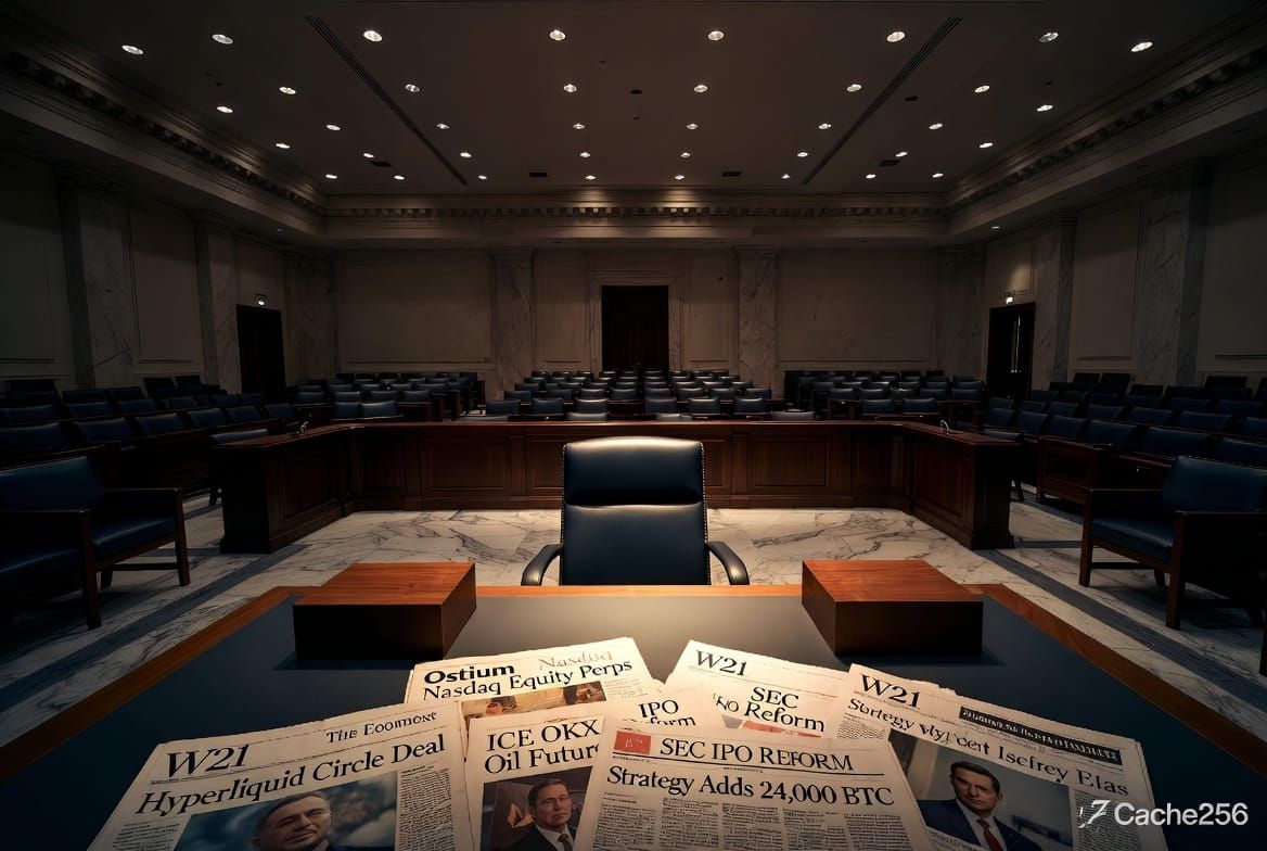 Crypto Trends Week 21: TradFi Pipes Wired Into Crypto Venues, SEC IPO Rewrite & Trump Digital-Asset Executive Order