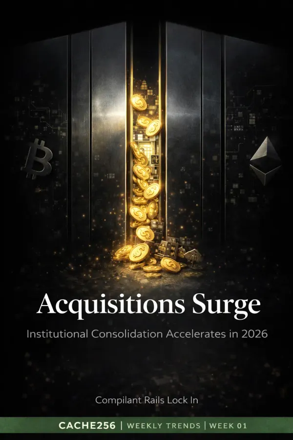 Crypto Trends Week 01: Institutional Acquisitions Surge Amid Regulatory and Infra Shifts
