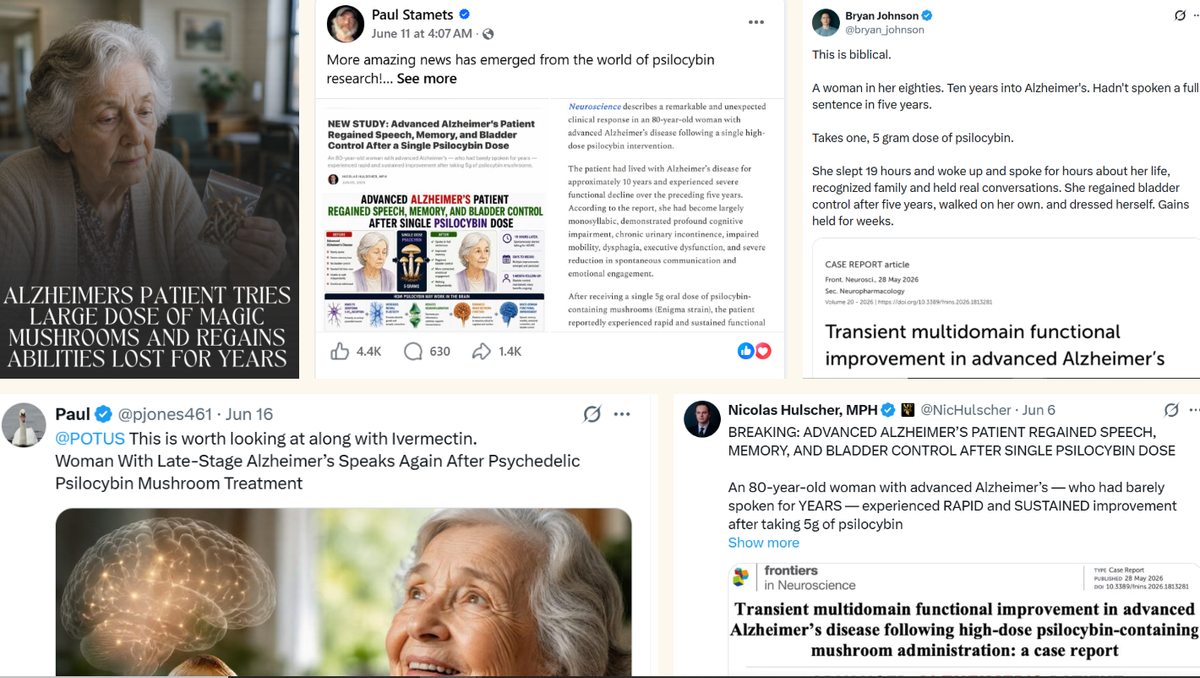 Report #1: Psilocybin, Alzheimer’s and Psychedelic Research Ethics