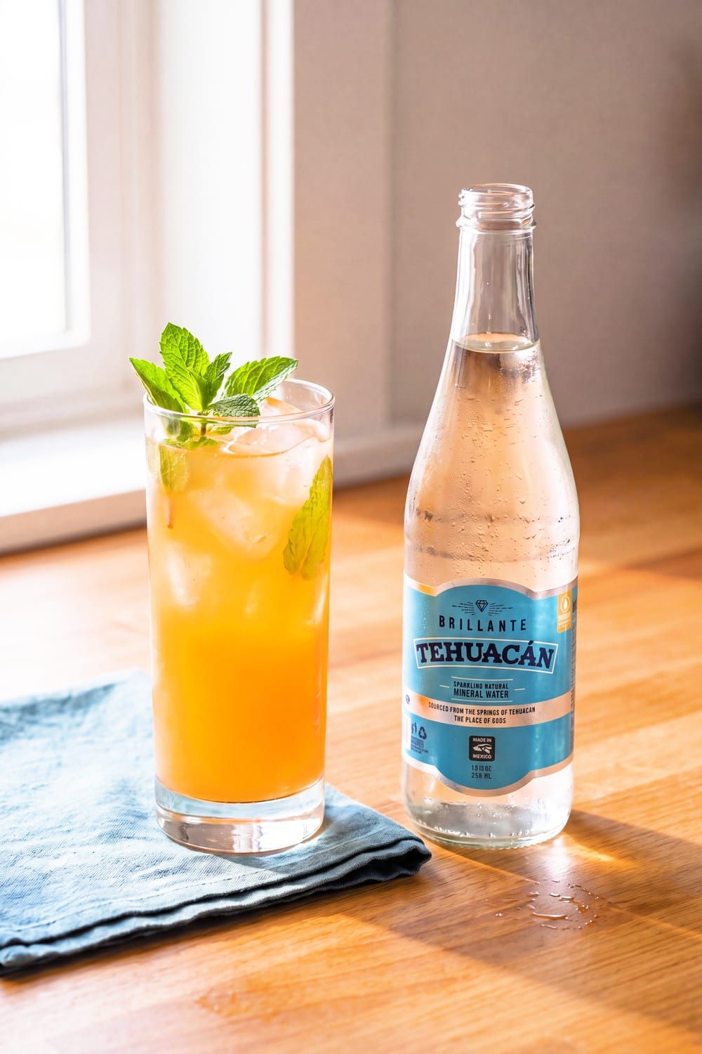 Cantaloupe Mint Zero Proof Highball