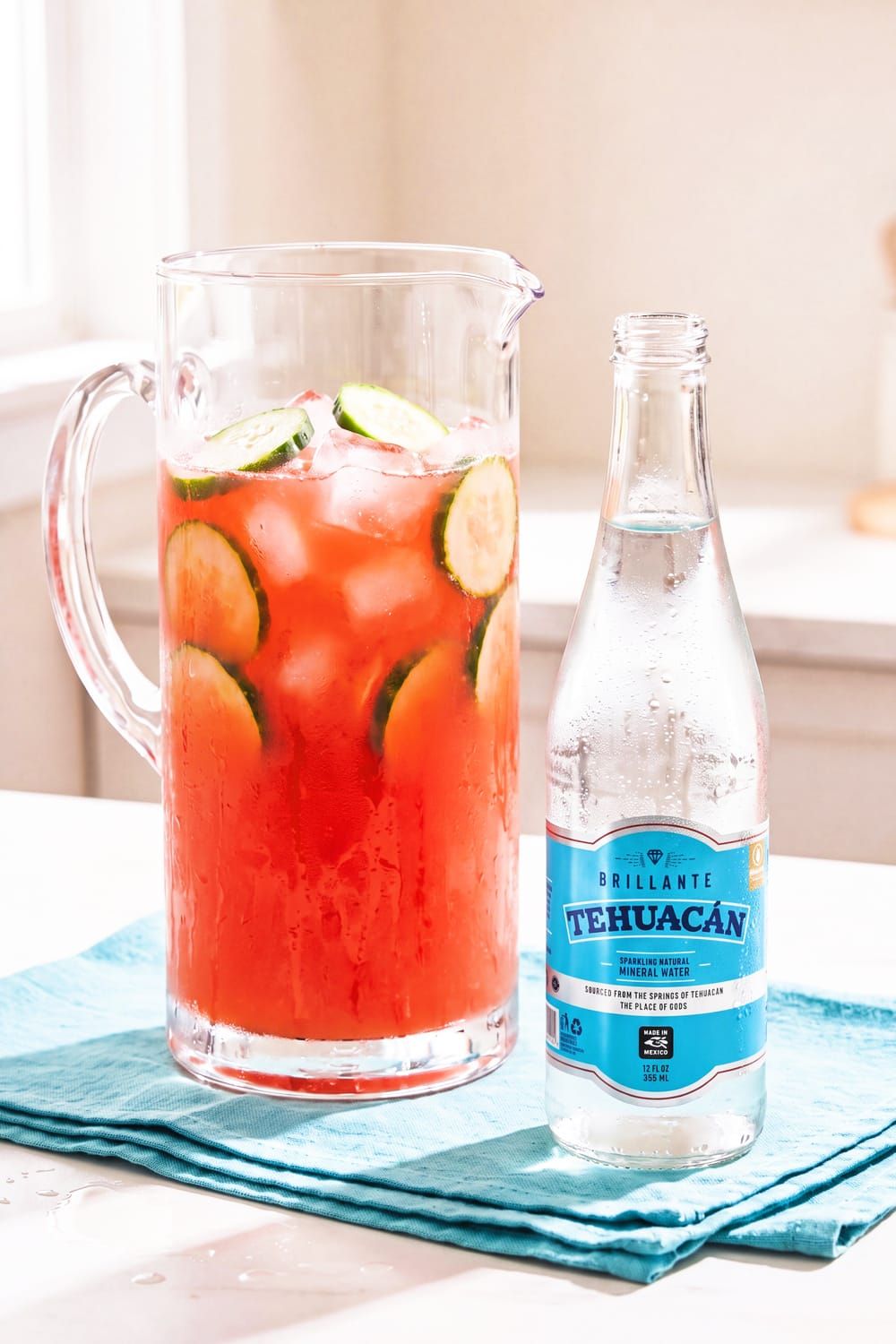 Watermelon Cucumber Pitcher Punch