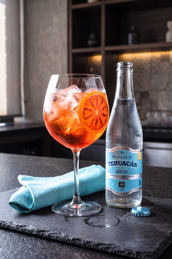 Blood Orange Mezcal Spritz