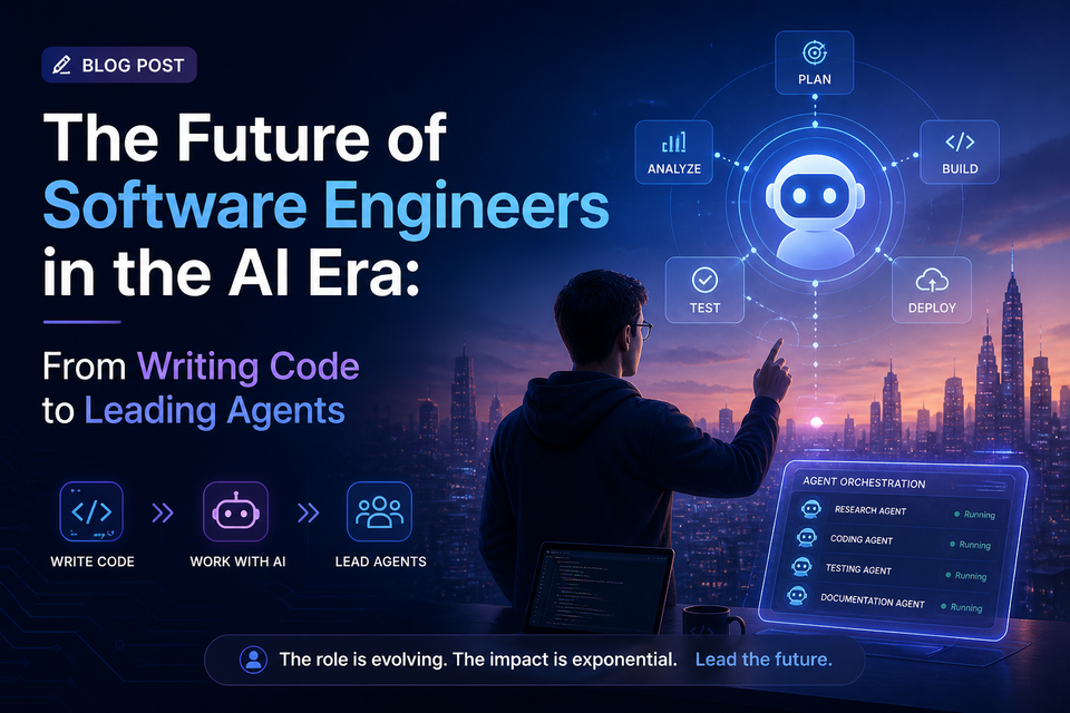 The Future of Software Engineers in the AI Era: From Writing Code to Leading Agents