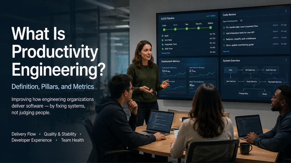 What Is Productivity Engineering? Definition, Pillars, and Metrics