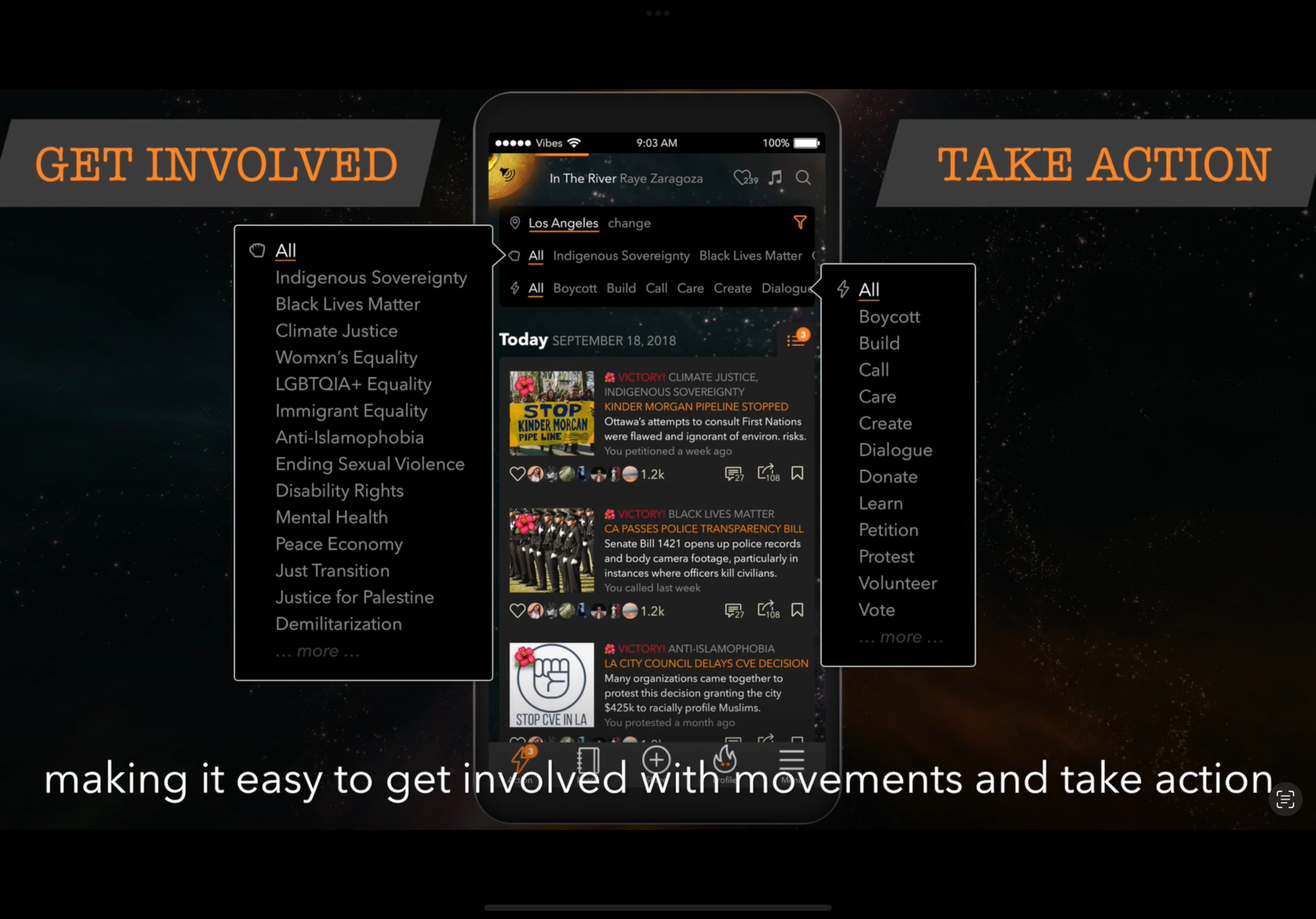 Design for the Decolonize Daily mobile application.