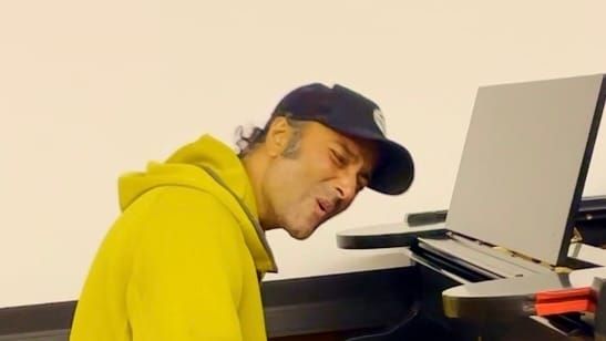 Jammin'. Playing piano at UCLA. 11 Aug 2023.