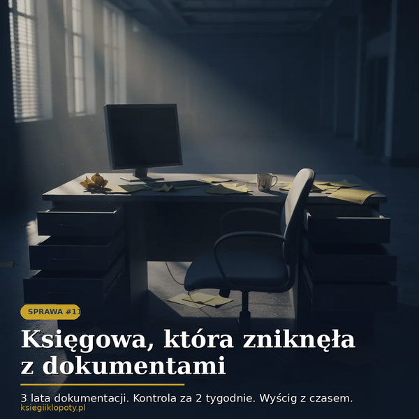 Księgowa, która zniknęła z dokumentami