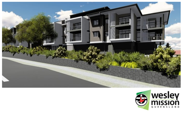 Wesley Mission QLD achieving well above market apartment prices at its Sinnamon Park village in Brisbane