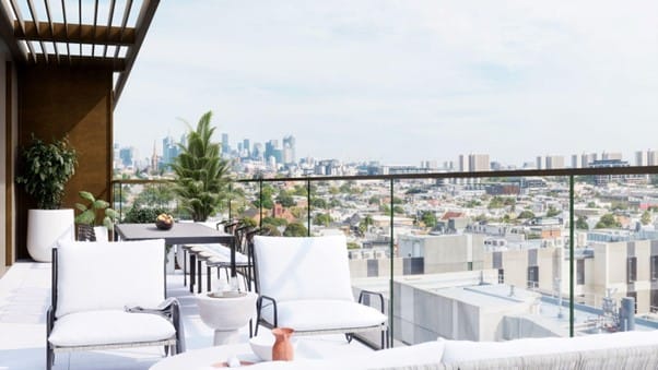 Two of seven penthouses - from $1.55M to $3.38M - sold off the plan at Lendlease’s Ardency Kennedy Place in Richmond, Melbourne