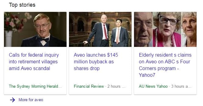 Aveo targeted by Fairfax/Four Corners but the village sector and truth the victim