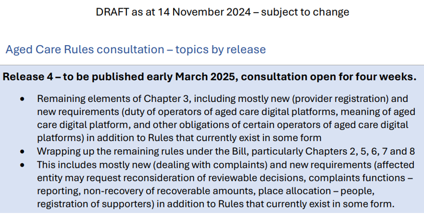 Govt's rules timeline provides some certainty but little comfort for aged care providers