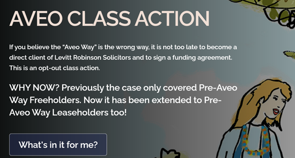 Aveo class action lawyers seek to pile on more village resident confusion in unprecedented resident cash claim