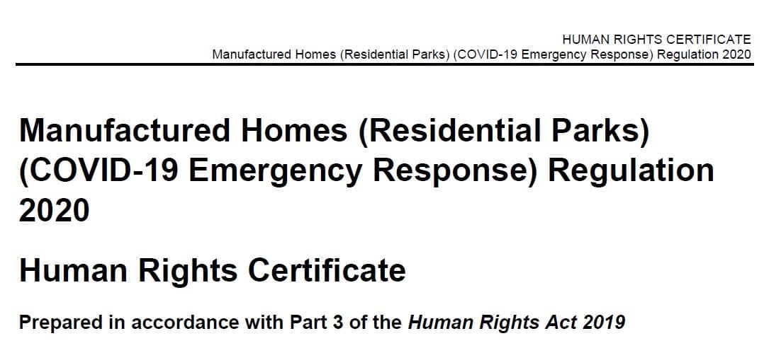 Queensland passes new lifestyle community regulations to protect residents from rent increases during COVID – labels measures a “human rights” issue