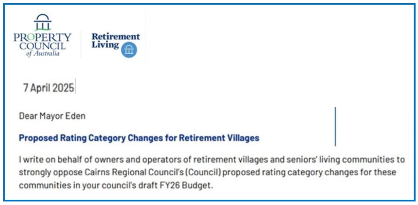 RLC want Cairns Regional Council to scrap village resident rate proposal despite "backdown"