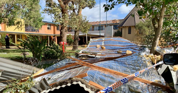 Newcastle aged care residents evacuated after storm blows roof off 124-bed facility for second time in 15 months