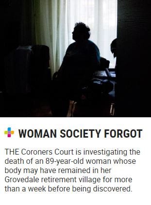 Coroner to investigate death of 89-year-old Victorian village resident whose body may have been undiscovered for a week