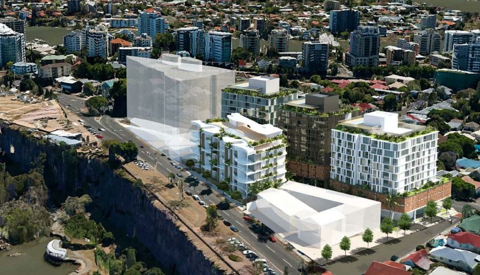 St Vincent de Paul Society (QLD) Ozcare plans a four tower development on Brisbane River