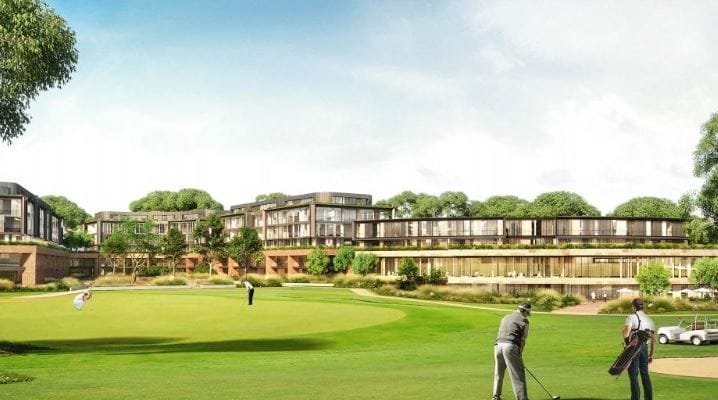 Southwest Sydney golf club unveils plans for 145-unit vertical retirement village – next to new Anglicare co-located development