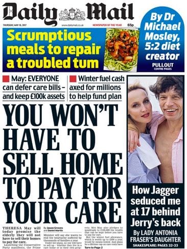 UK PM Theresa May backtracks on aged care ‘death tax’ after nine-point drop in poll lead