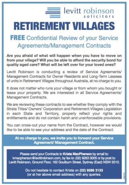 Background: Aveo / Levitt Robinson Class Action August 2017