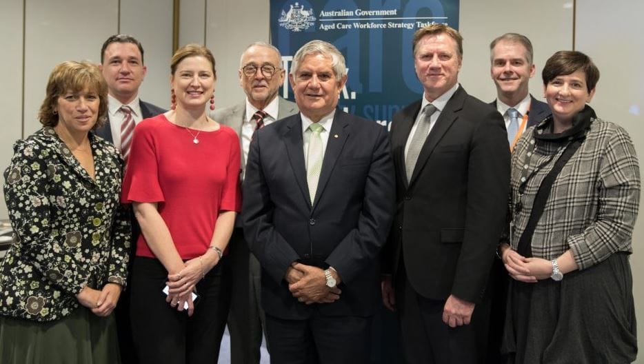 “How we care says who we are”: Prof John Pollaers hands over pivotal aged care workforce strategy to Ken Wyatt