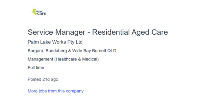 Palm Lake Care forced to buy house for aged care facility manager near Bundaberg