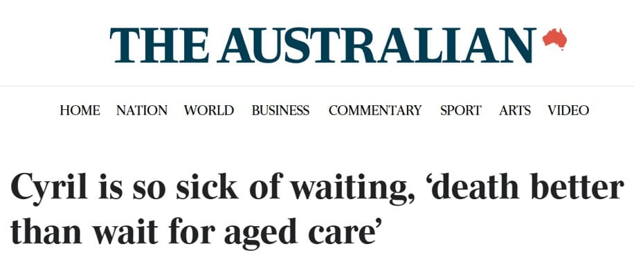 “There is no dignity”: there will be more headlines like this about home care
