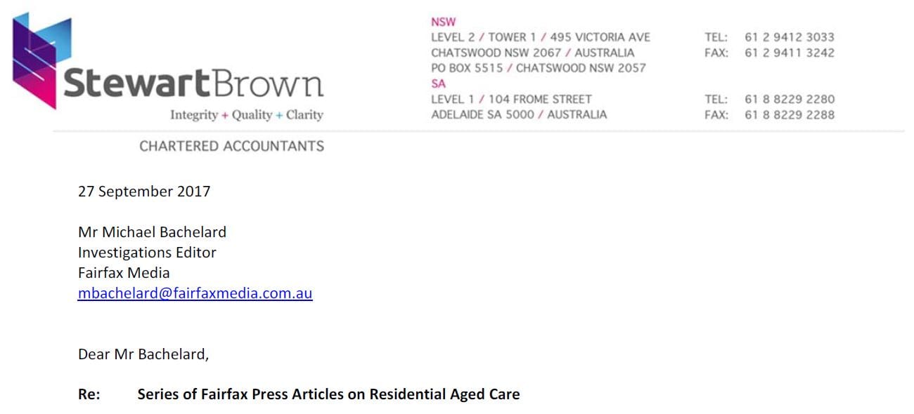 StewartBrown rejects “misleading and incorrect” Fairfax reporting