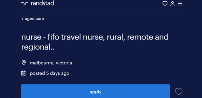 RNs now FIFO workers all around Australia