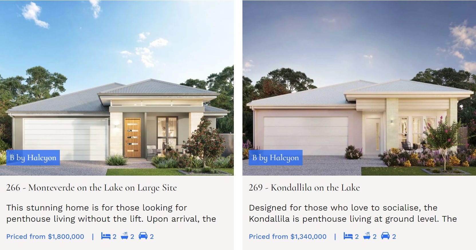 Look at the house prices at Stockland’s B by Halcyon, UDIA National Awards winner